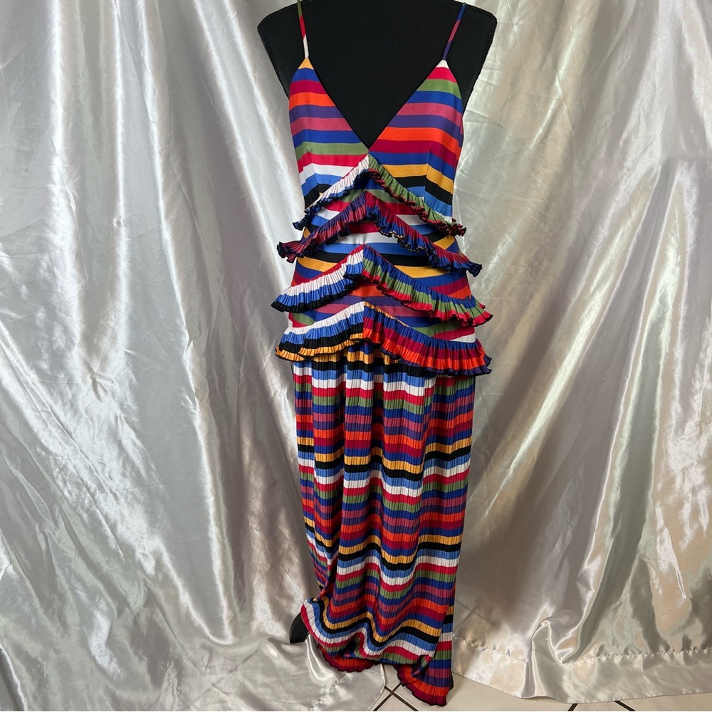 Elliatt Multicolor Striped Maxi Dress
